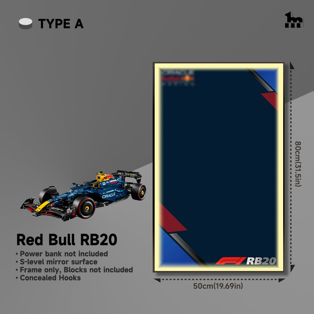 Car Display Frame For LEGO® TECHNIC™ Oracle Red Bull Racing RB20 F1 Car 42206