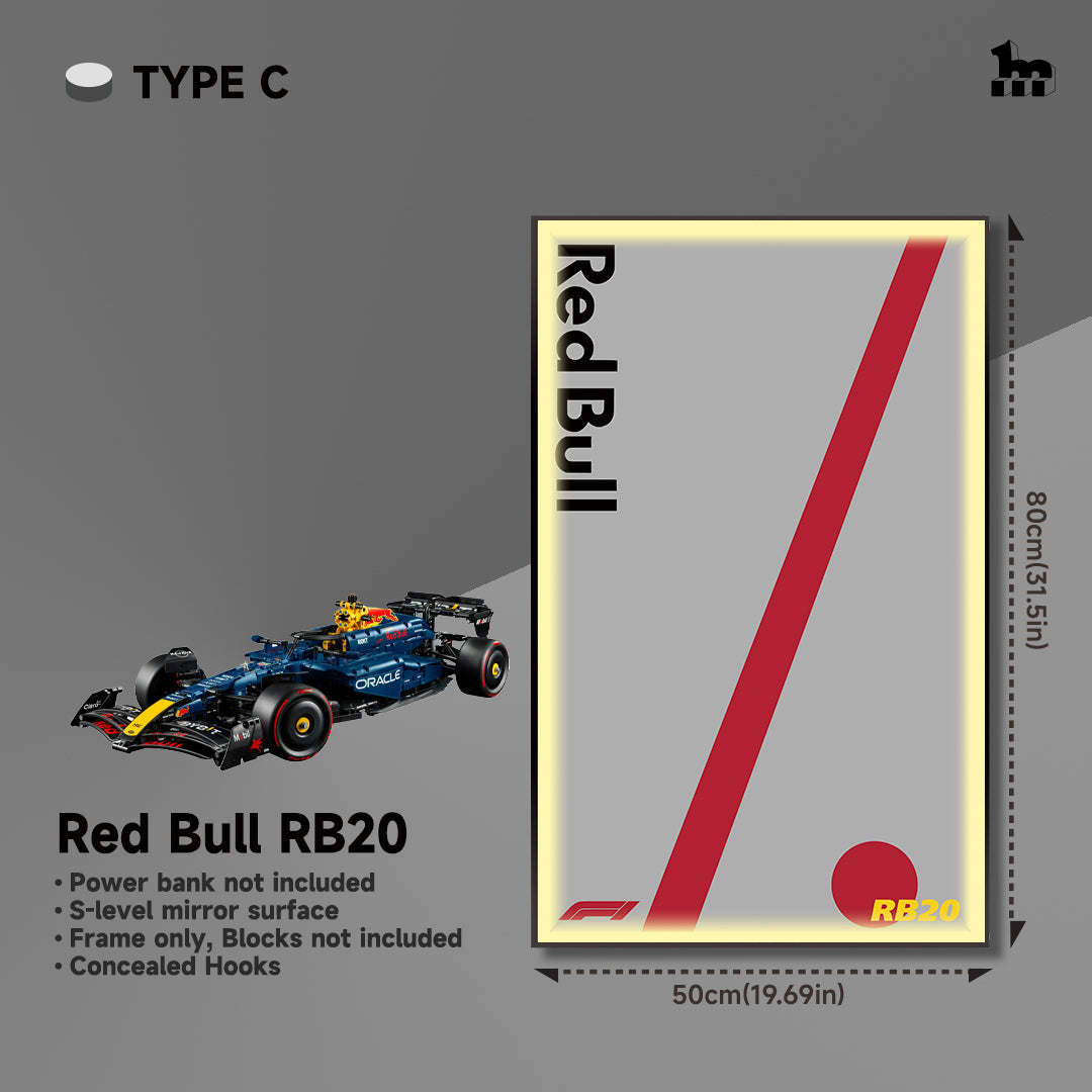 Car Display Frame For LEGO® TECHNIC™ Oracle Red Bull Racing RB20 F1 Car 42206