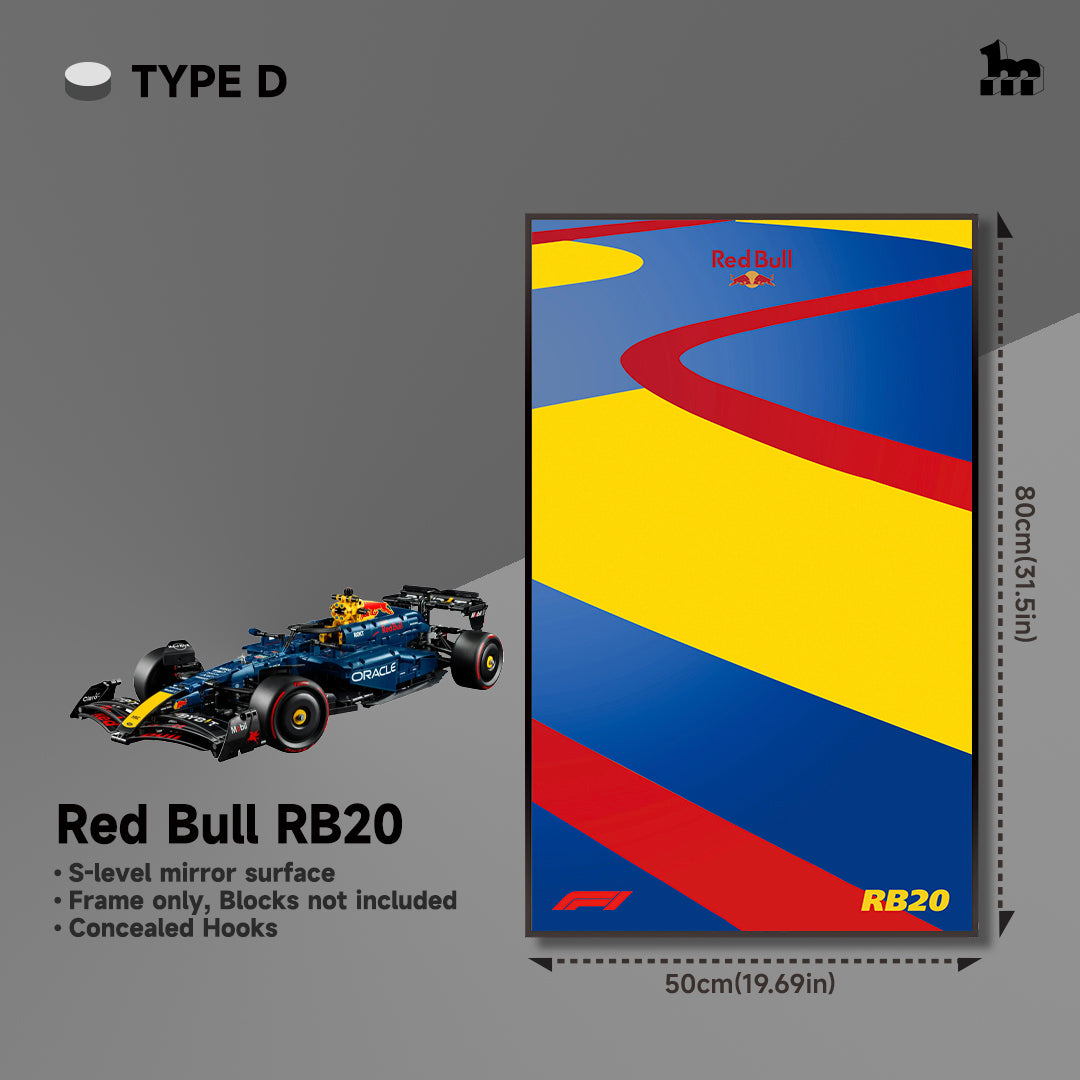 Car Display Frame For LEGO® TECHNIC™ Oracle Red Bull Racing RB20 F1 Car 42206