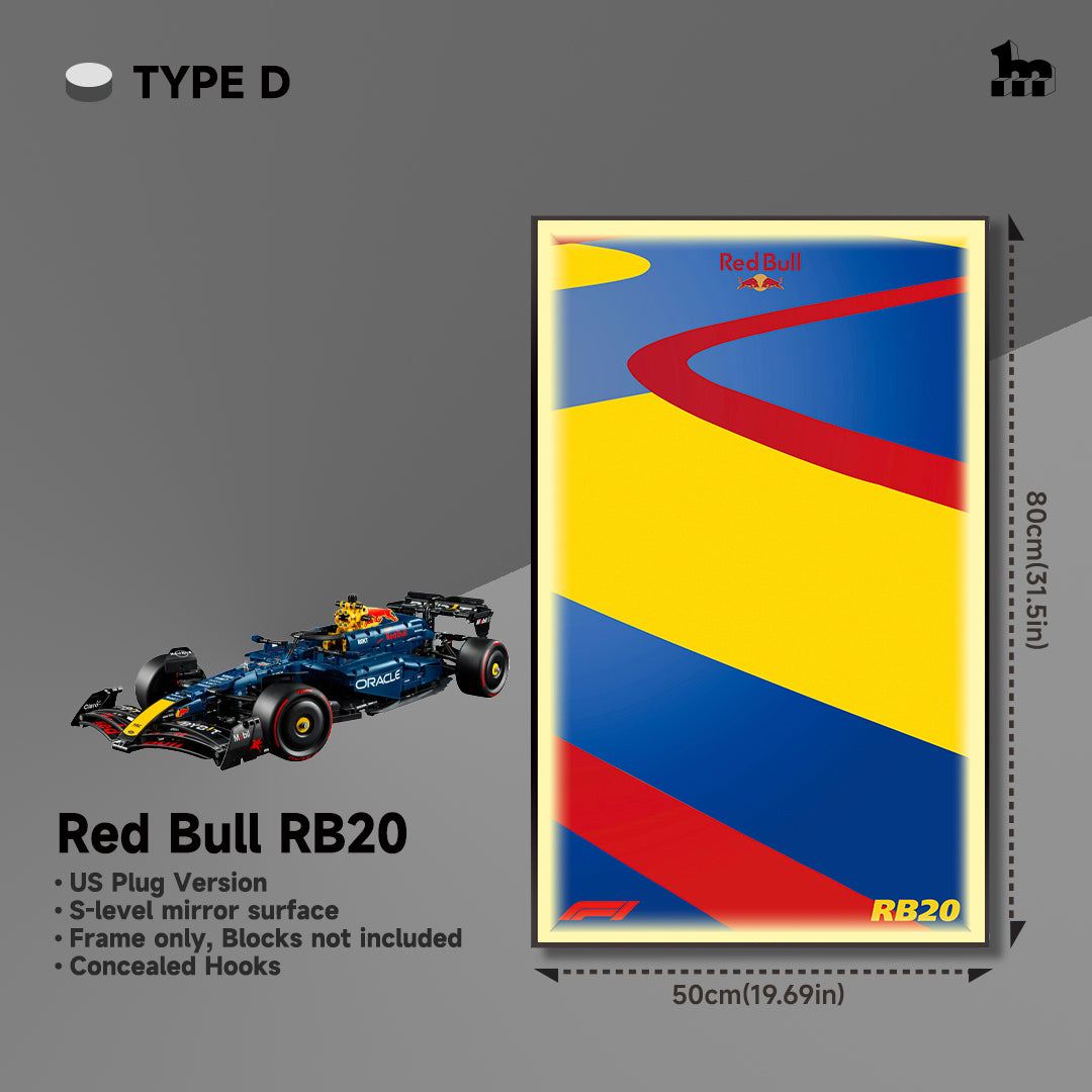 Car Display Frame For LEGO® TECHNIC™ Oracle Red Bull Racing RB20 F1 Car 42206