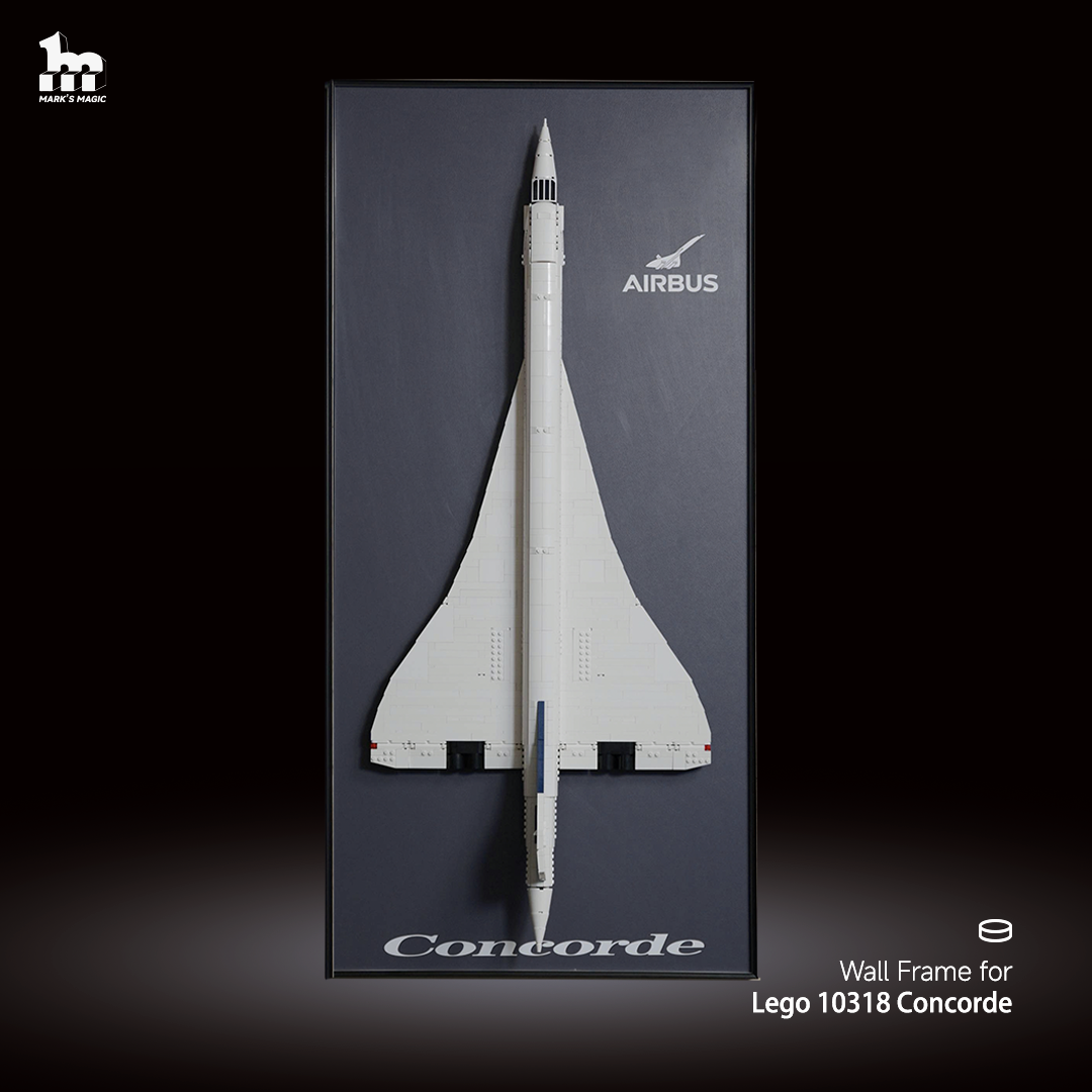 Wall Display Frames for LEGO® ICONS Concorde